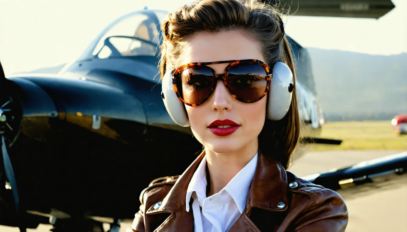 aviator Pin Up